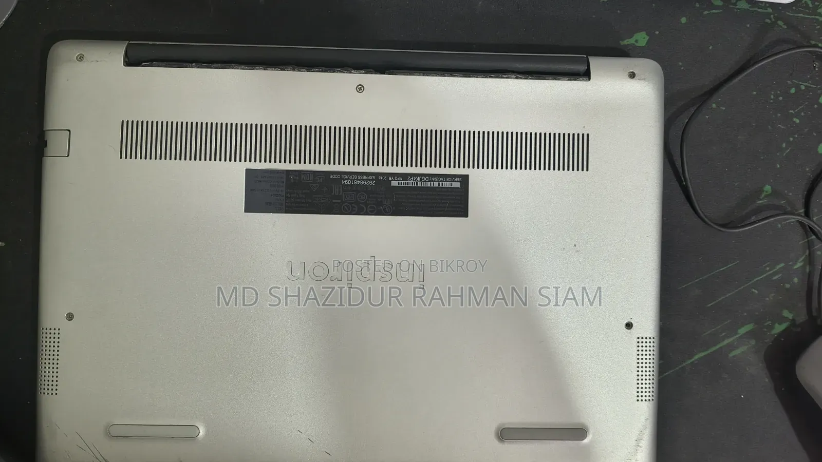 ল্যাপটপ ডেল ইন্সপায়রন ১৪ ৪জিবি ইন্টেল কোর আই৫ এইচডিডি+এসএসডি ১টি