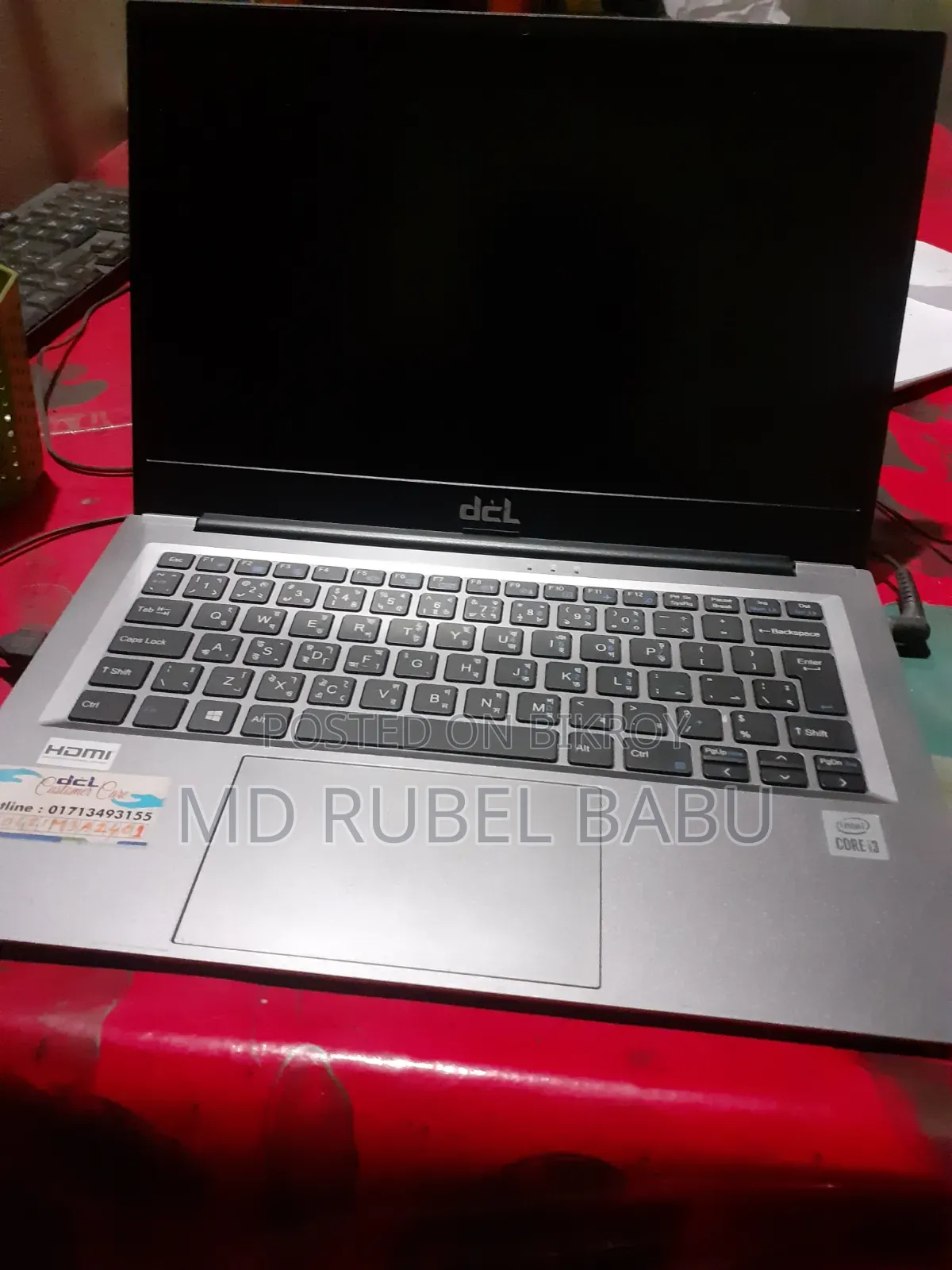 Laptop 8GB Intel Core i3 SSD 256GB