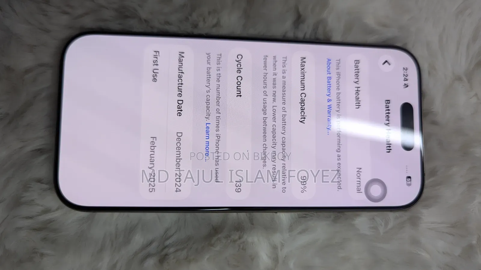 New Apple iPhone 16 Pro 128 GB Rose Gold