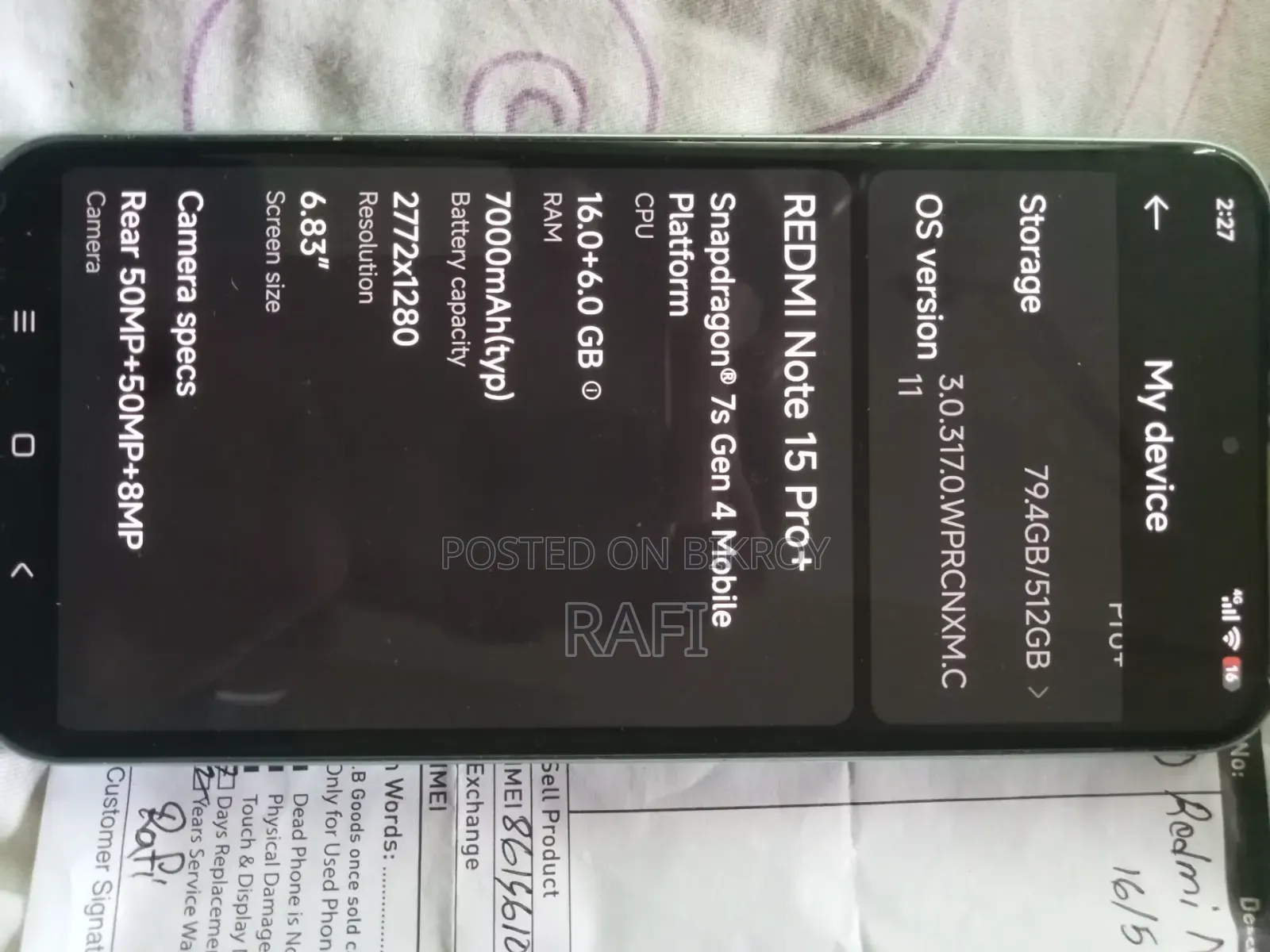 New Xiaomi Redmi Note 15 Pro+ 512 GB Red