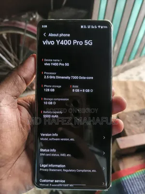 Vivo Y400 Pro 128 GB White