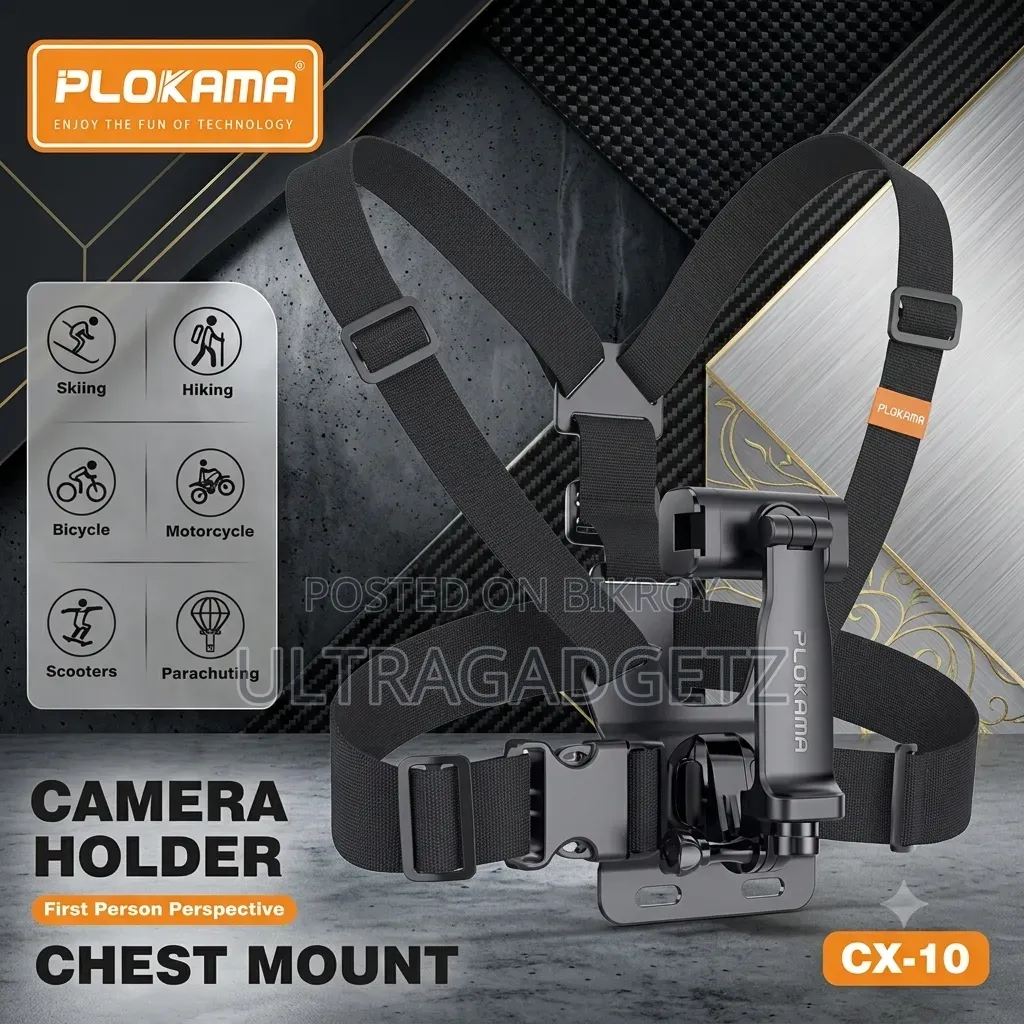 PLOKAMA CX-10 চেস্ট মাউন্ট ক্যামেরা হোল্ডার