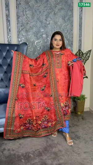 পাকিস্তানি ডিজিটাল প্রিন্ট রেডি থ্রি পিস কালেকশন