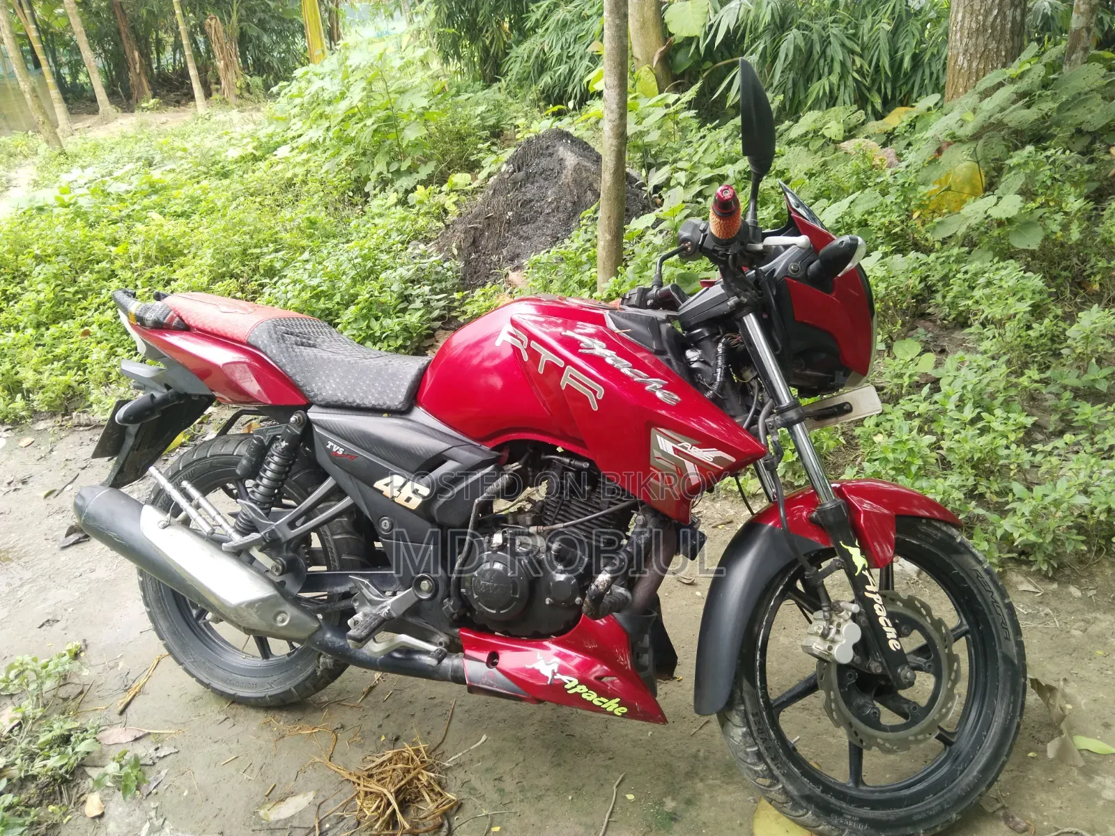 টিভিএস আপাচি আরটিআর ১৬০ টুভি ২০১৫ লাল
