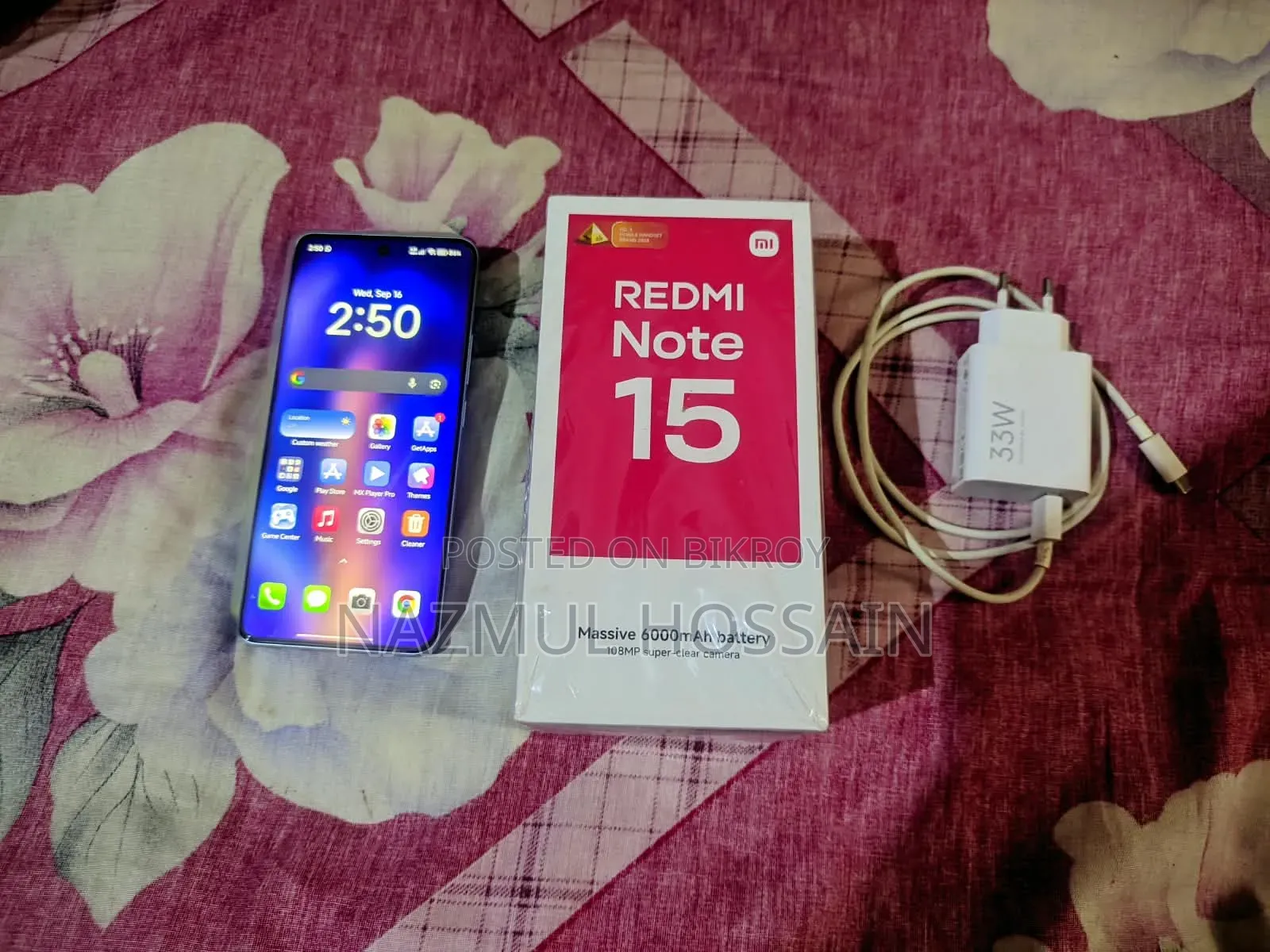 শাওমি রেডমি নোট ১৫ ১২৮ জিবি গ্রে