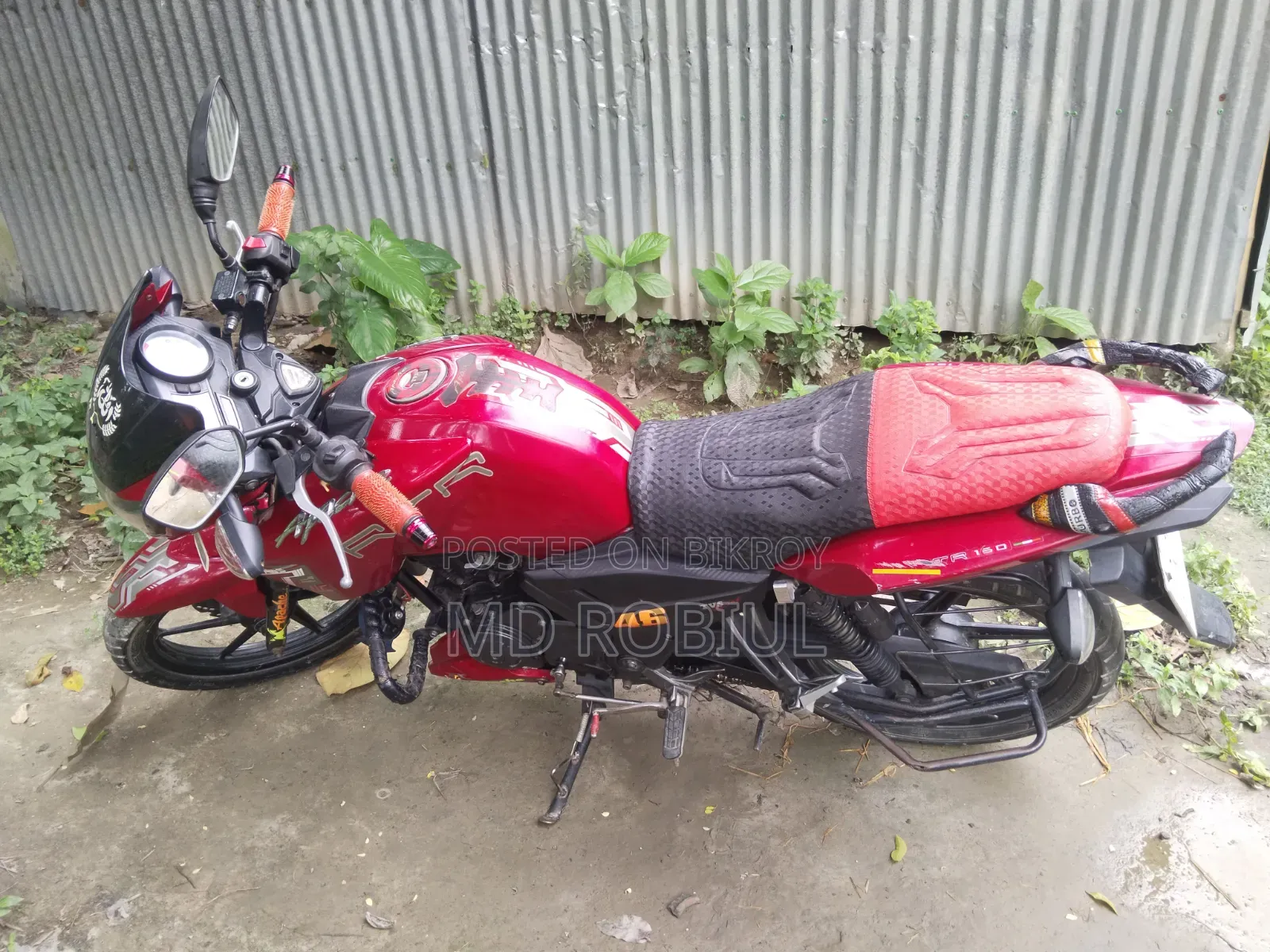 টিভিএস আপাচি আরটিআর ১৬০ টুভি ২০১৫ লাল
