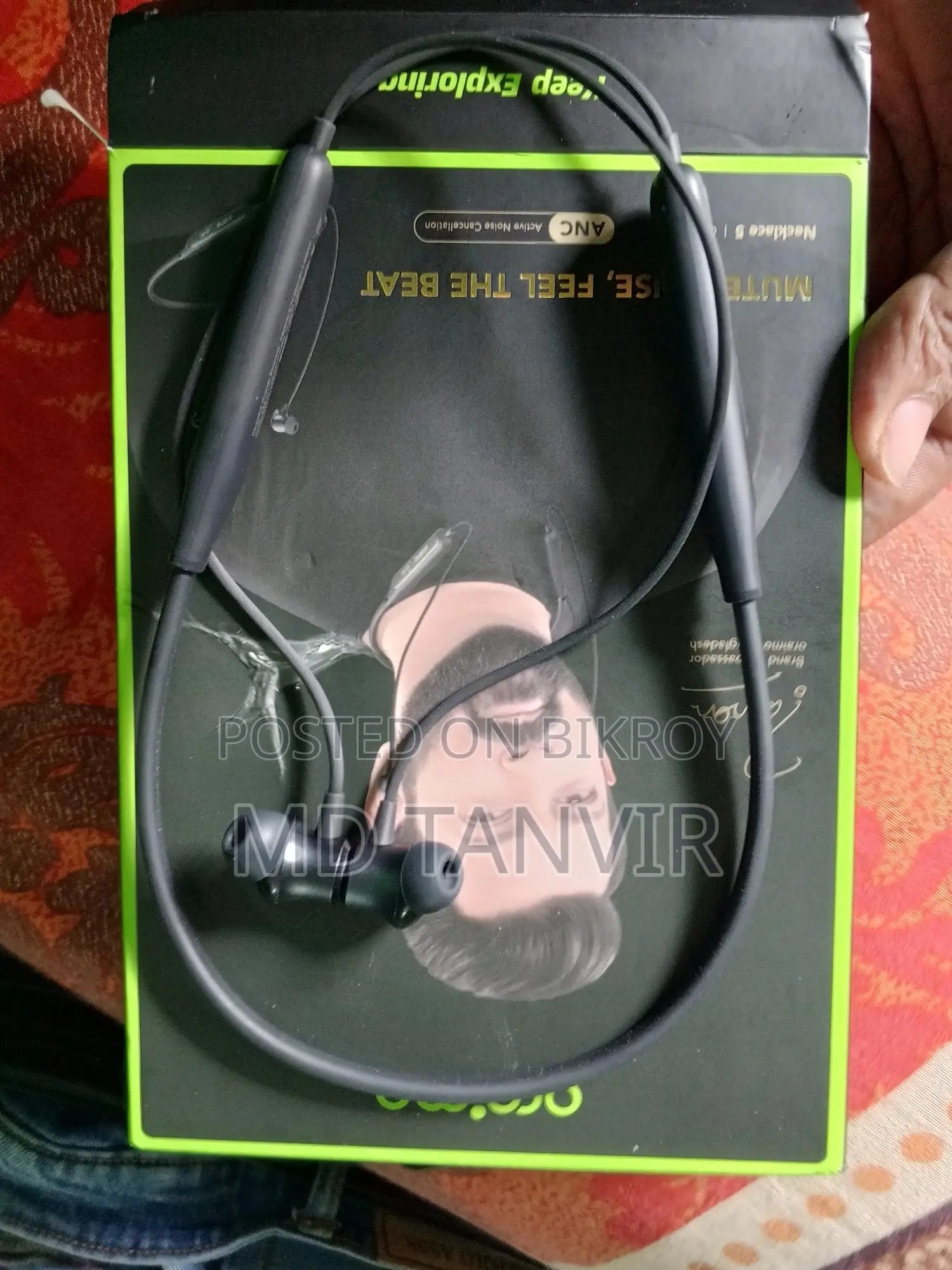 Oraimo Necklace 5 (OEB-611) ANC নেকব্যান্ড — মাত্র ৫ দিন ব্যবহার।