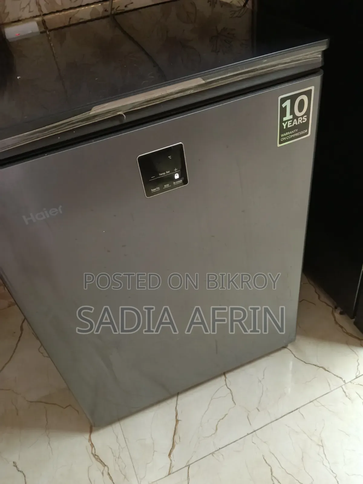 Haier Deep Freeze.