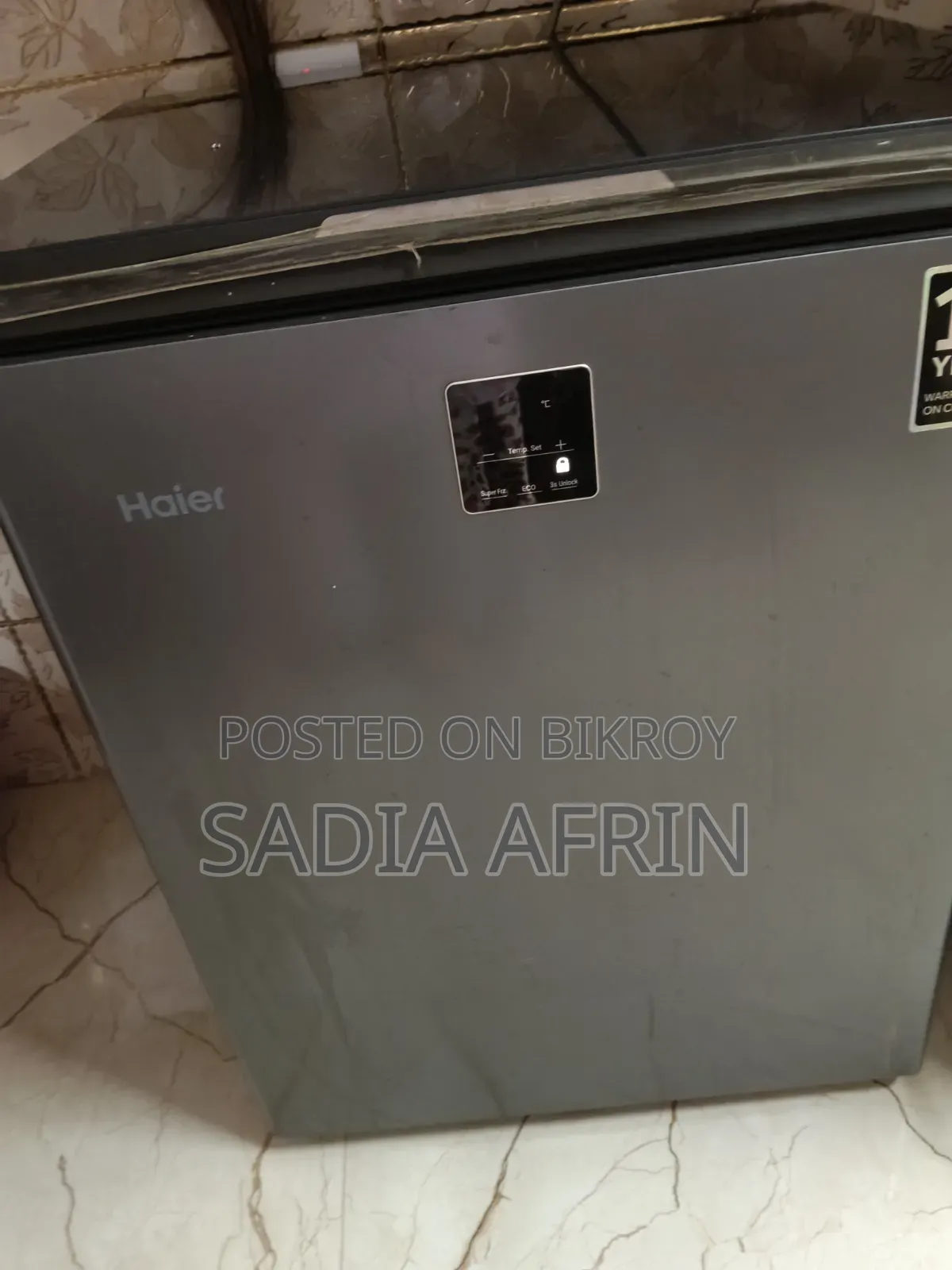 Haier Deep Freeze.