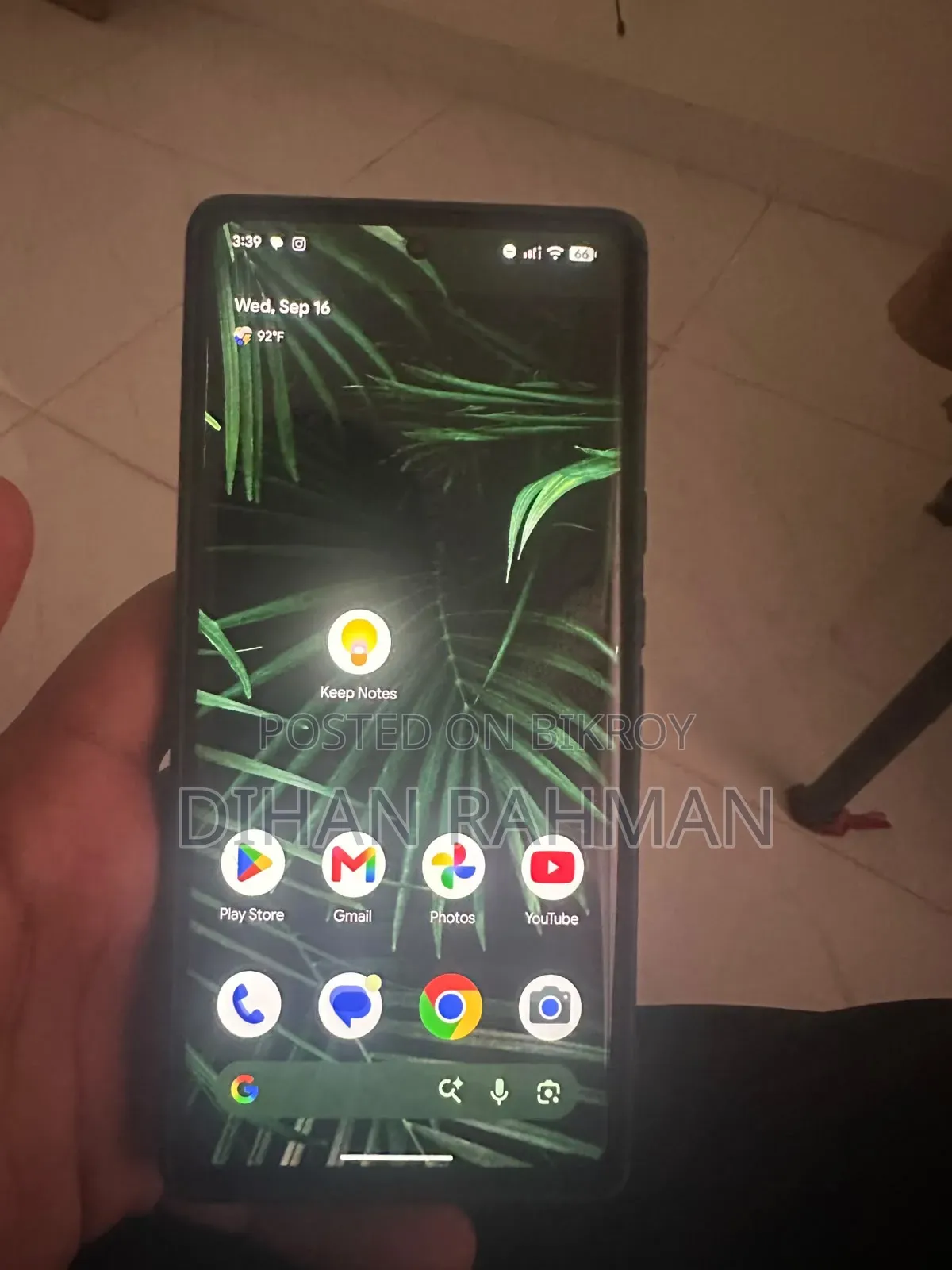 গুগল পিক্সেল ৬ প্রো ১২৮ জিবি কালো