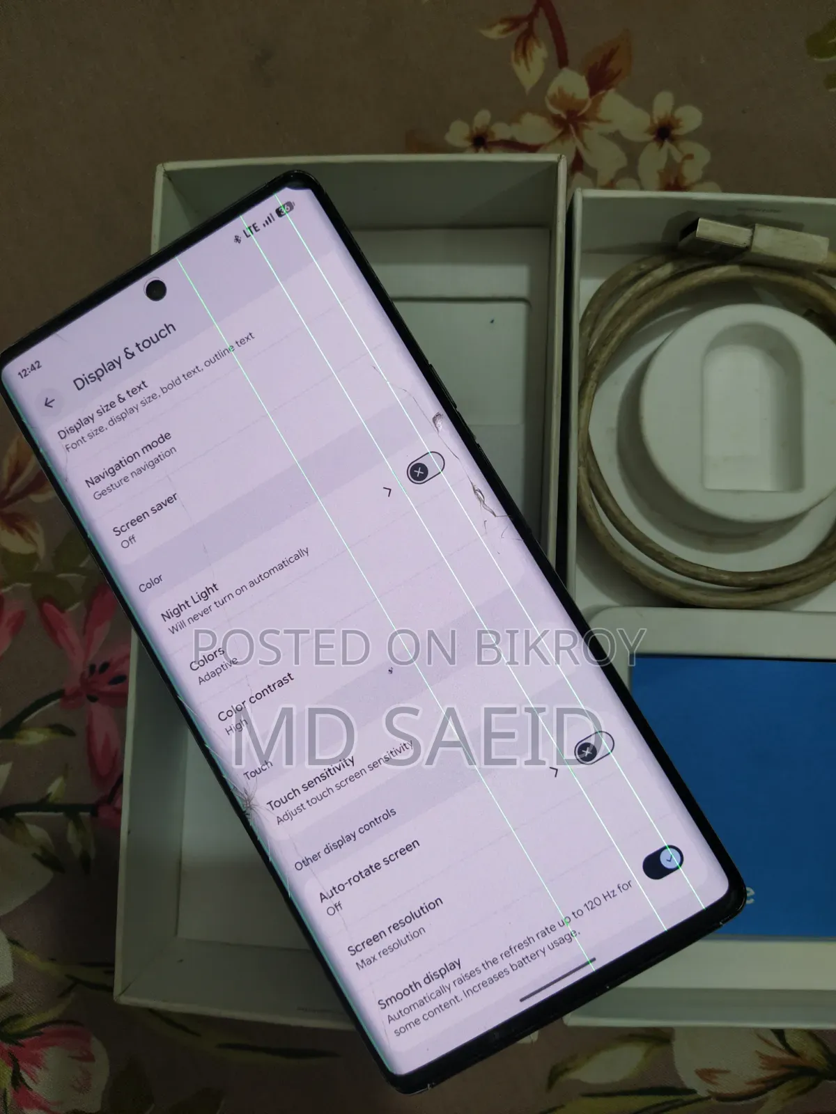 গুগল পিক্সেল ৬ প্রো ১২৮ জিবি ব্ল্যাক