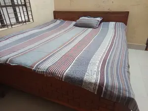 A wardrobe and a bed will be sold.