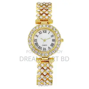 Casual Ladies Quartz Wrist Watch & Bracelet Set for Women