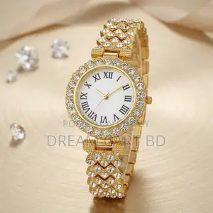 Casual Ladies Quartz Wrist Watch & Bracelet Set for Women