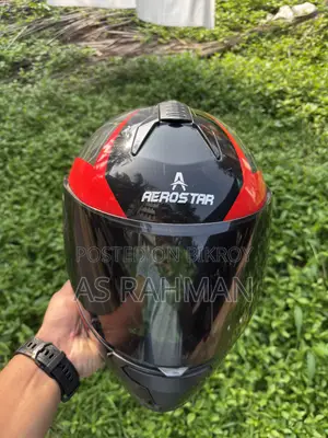 Areostar Helmet Red Black Colour Size L