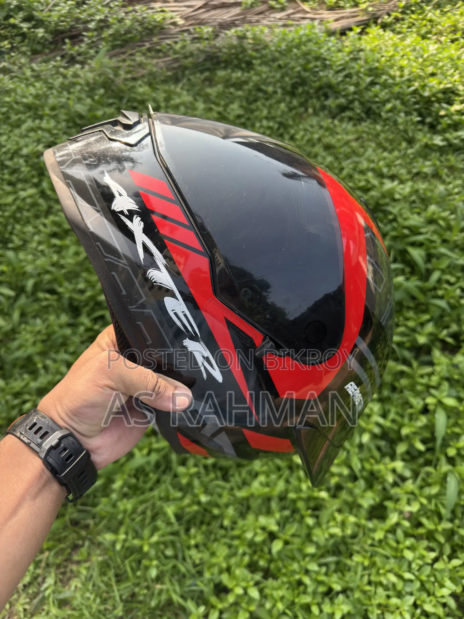 Areostar Helmet Red Black Colour Size L