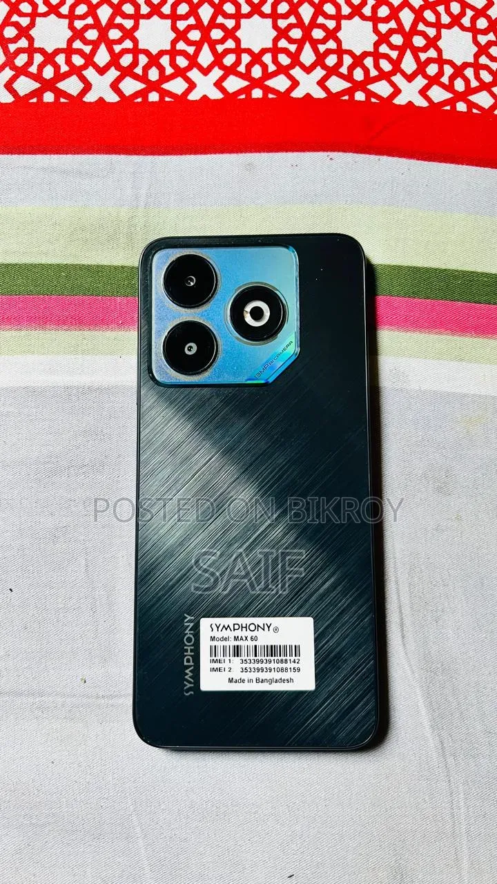 সিমফনি ম্যাক্স ৬০ ৬৪ জিবি ব্ল্যাক