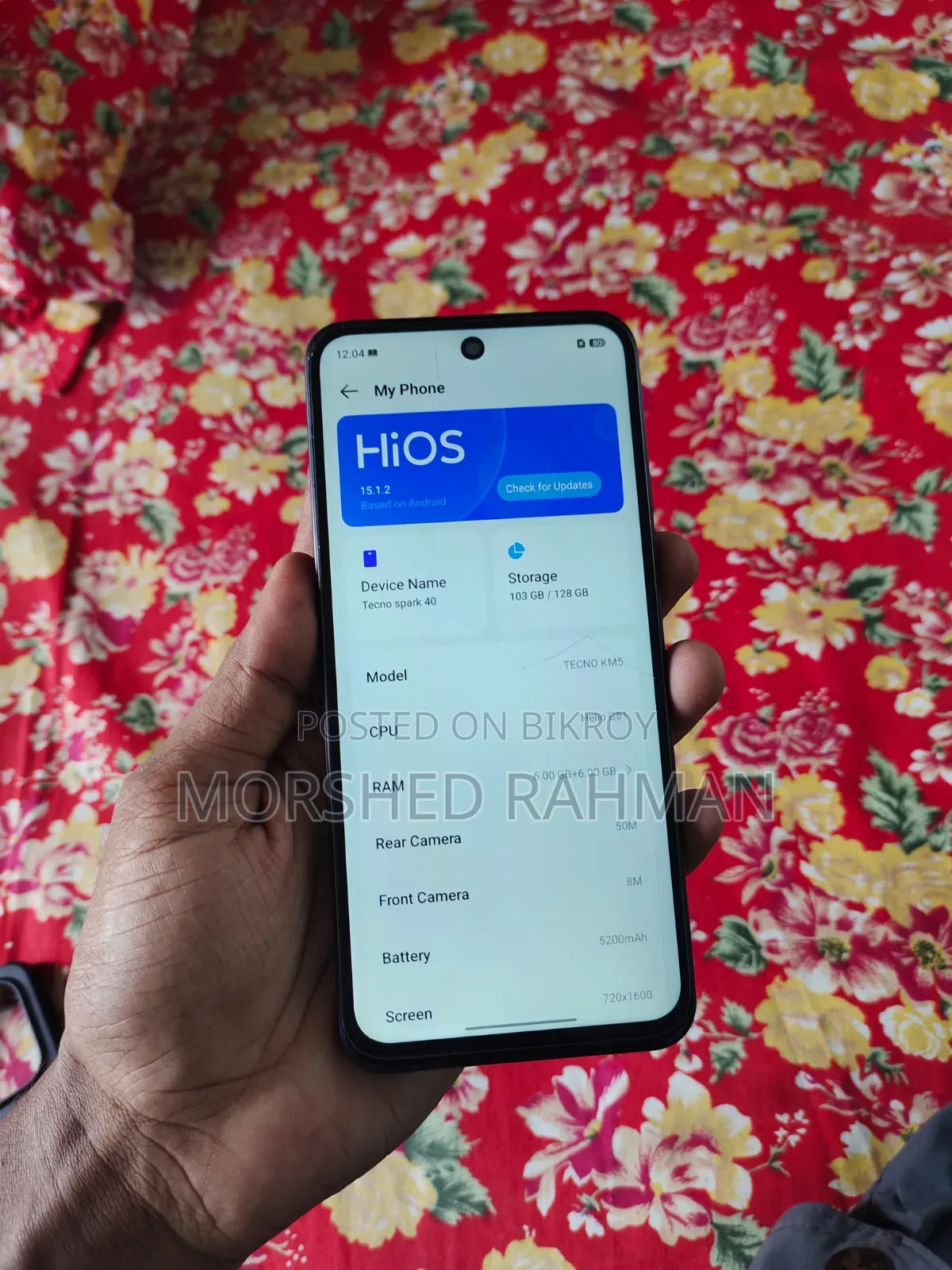Tecno Spark 40 128 GB Gray