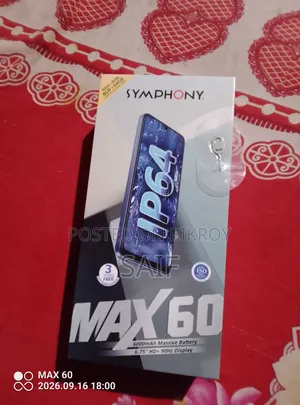 সিমফনি ম্যাক্স ৬০ ৬৪ জিবি ব্ল্যাক