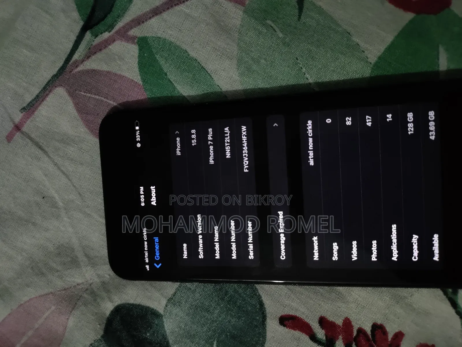 Apple iPhone 7 Plus 128 GB Black