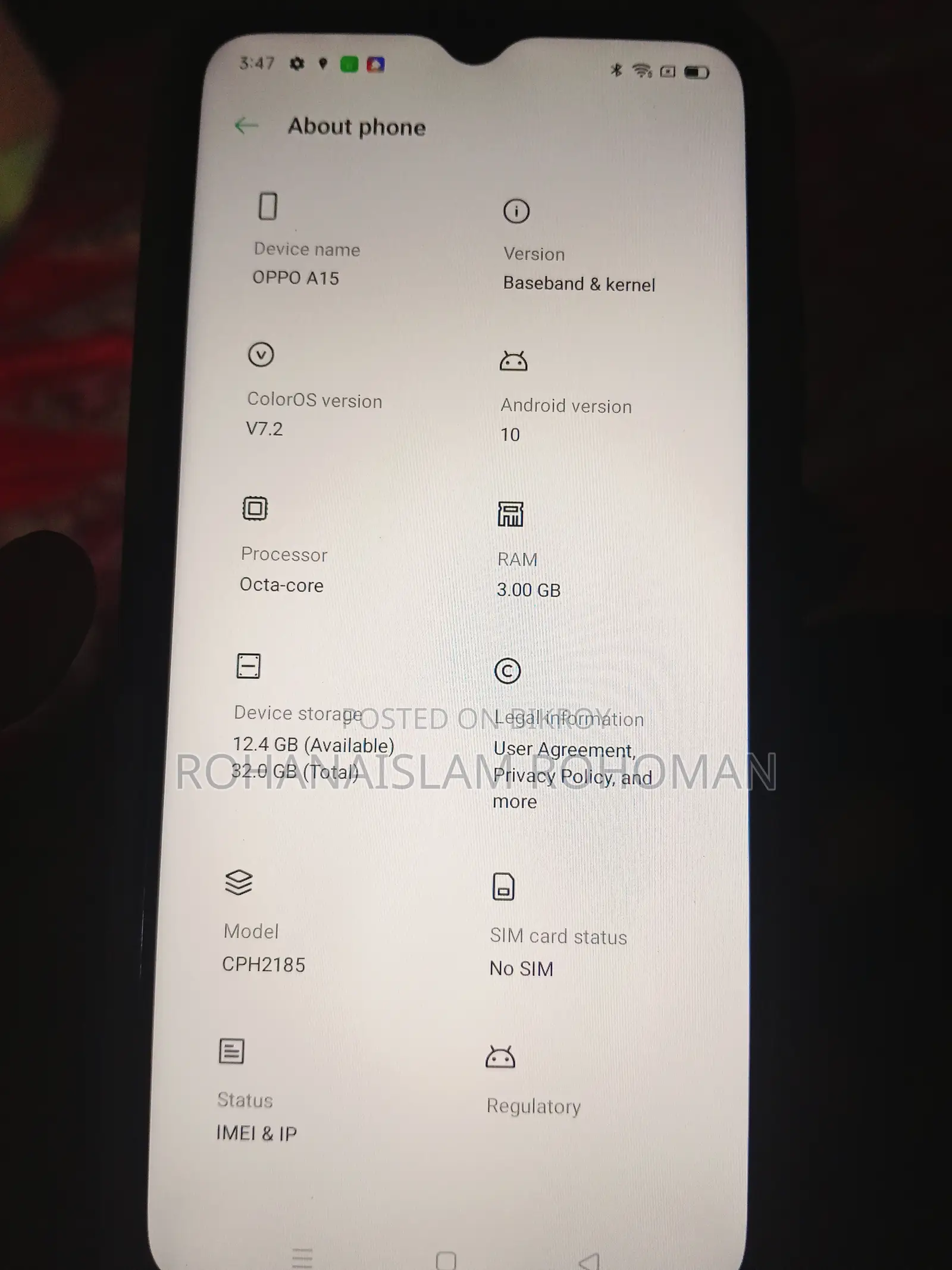 Oppo A15 32 GB White
