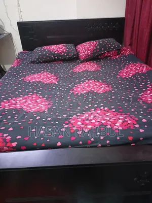 Bed made of Malaysian wood. 7 feet X 5 feet