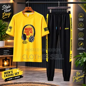 Men's T-Shirt & Full Pant Set