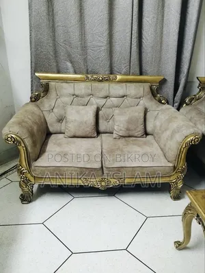 Original Shegun Wooden Sofa Set With Table