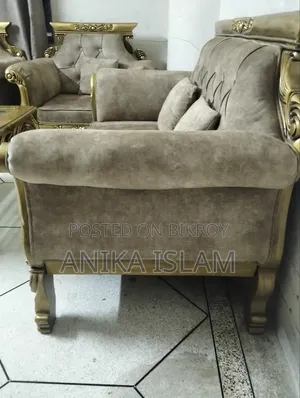 Original Shegun Wooden Sofa Set With Table