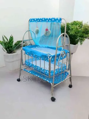 7072 Premium SS Baby Cradle