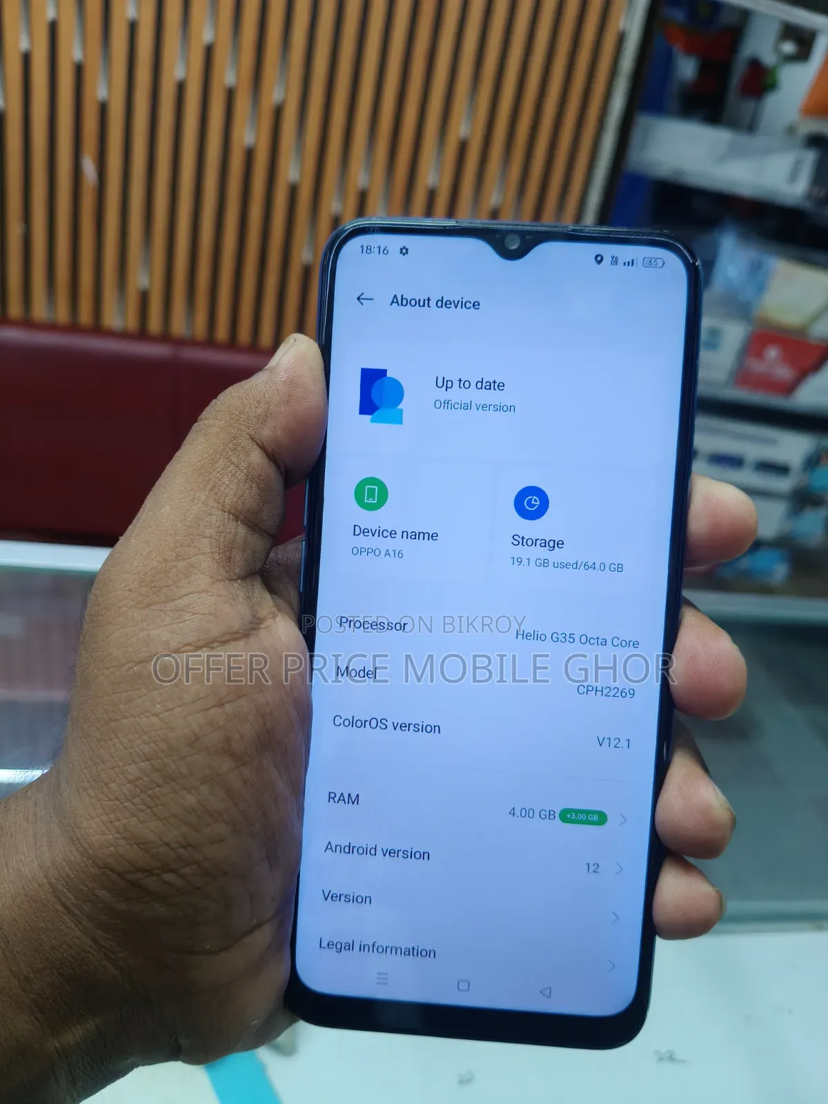 Oppo A16 64 GB Blue