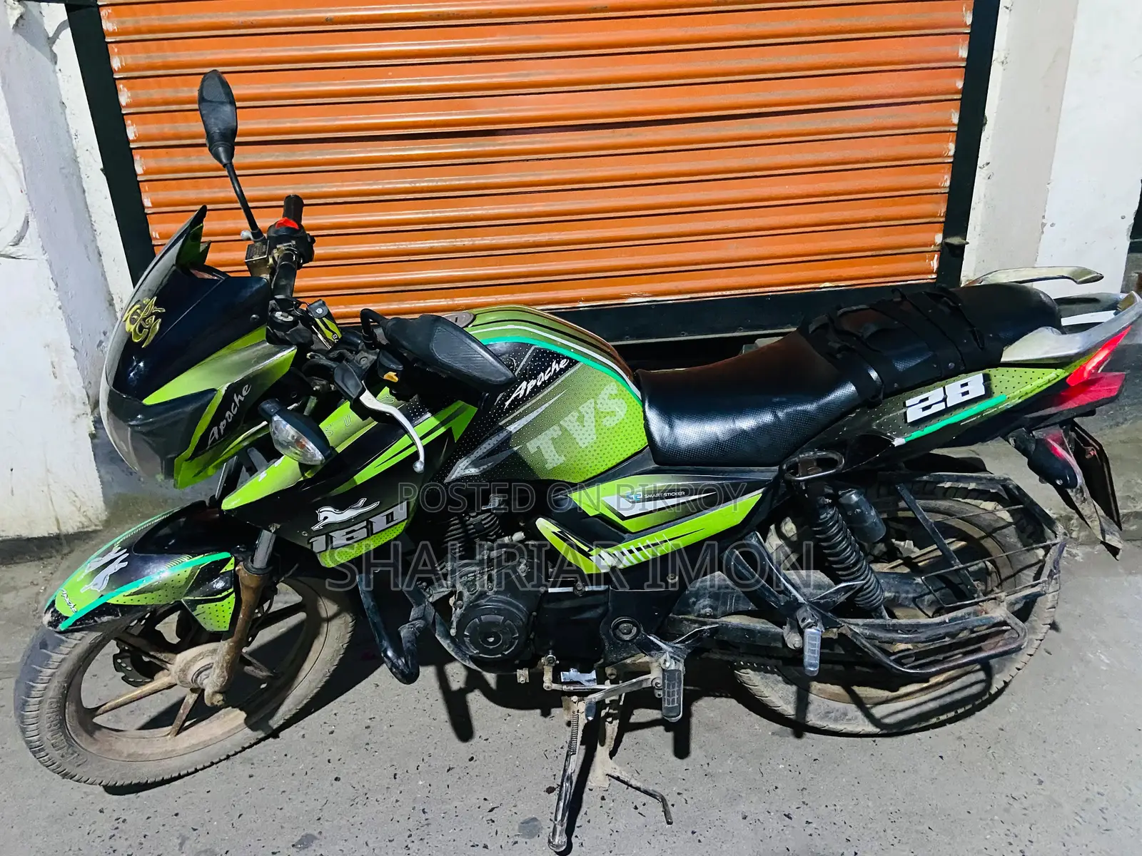 টিভিএস অ্যাপাচি আরটিআর ১৬০ টুভি ২০১৫ সবুজ