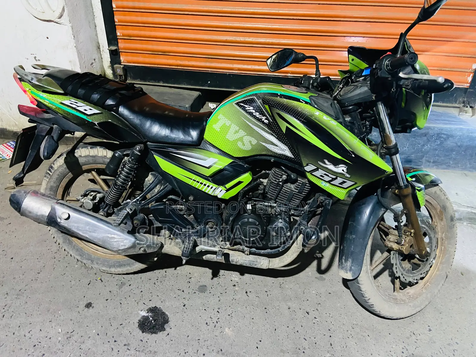 টিভিএস অ্যাপাচি আরটিআর ১৬০ টুভি ২০১৫ সবুজ