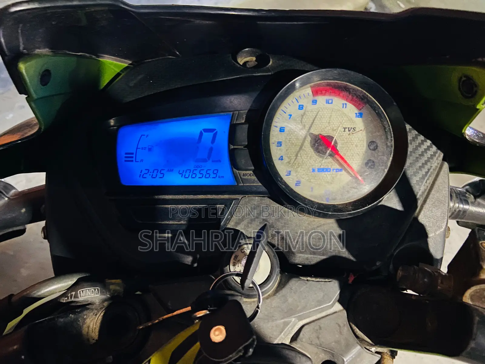 টিভিএস অ্যাপাচি আরটিআর ১৬০ টুভি ২০১৫ সবুজ