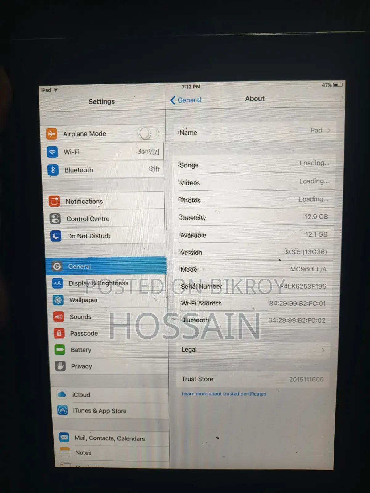Apple iPad Air 2 16 GB Silver
