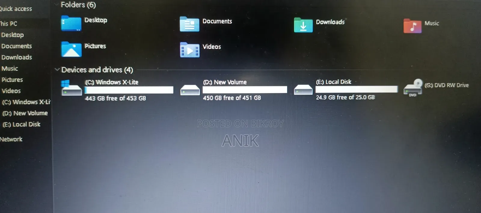 Laptop Lenovo 4GB AMD HDD 1TB