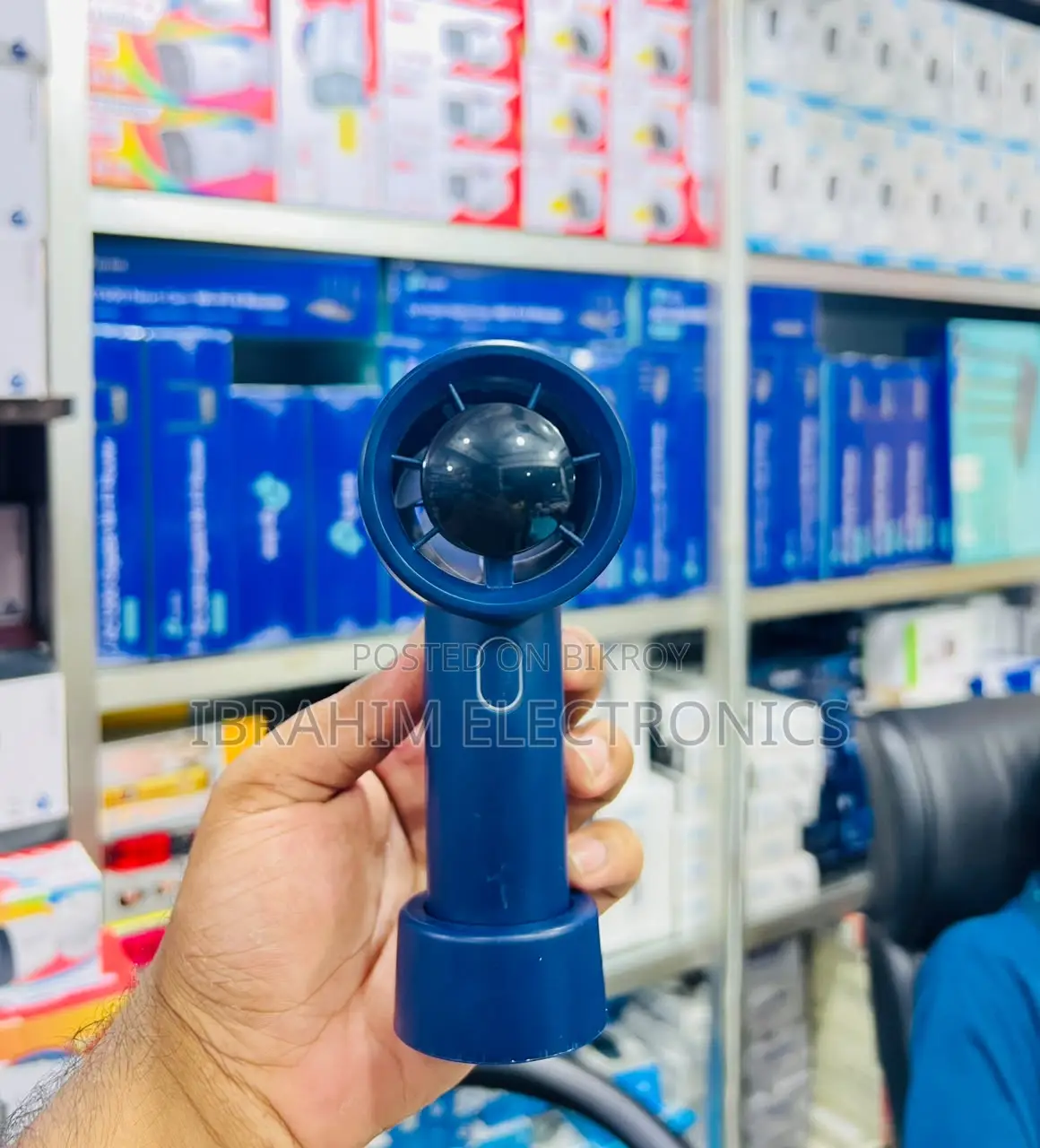 Small fan, but the breeze is just like a storm! LED Turbo Fan Powerful