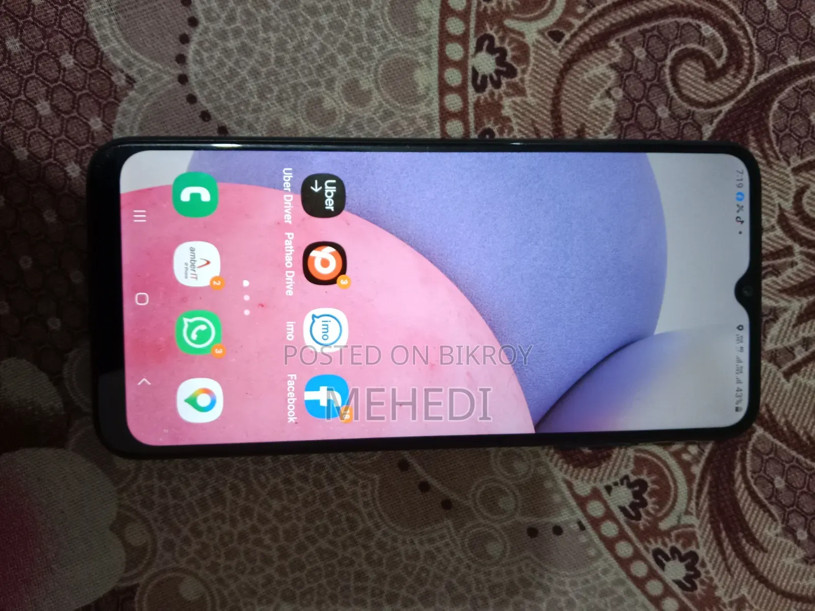স্যামসাং গ্যালাক্সি এ০৩এস ৬৪ জিবি নীল