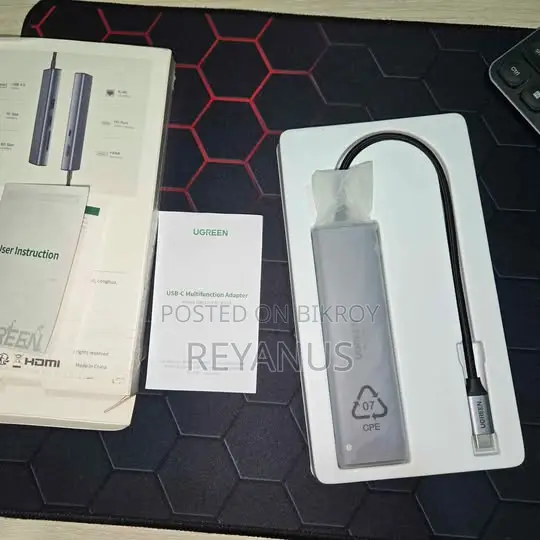 ইউগ্রিন ৭-ইন-১ ইউএসবি সি ডকিং স্টেশন Cm512