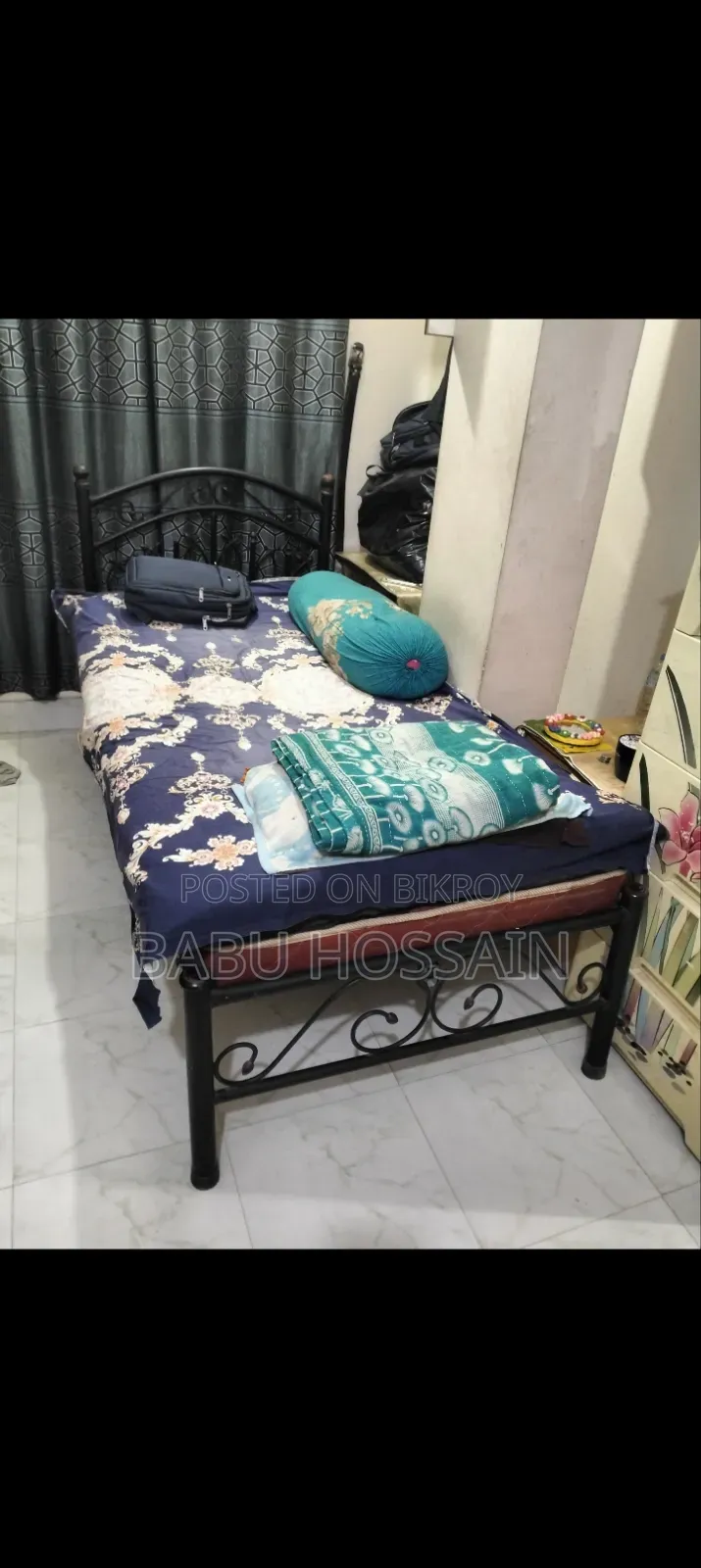 স্টিলের খাট ও ম্যাট্রিক্স