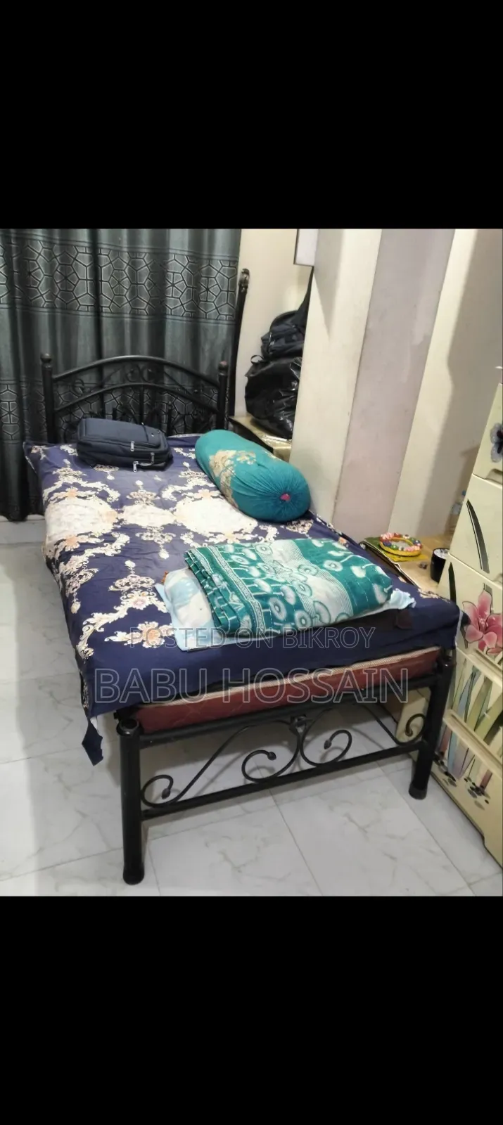 স্টিলের খাট ও ম্যাট্রিক্স
