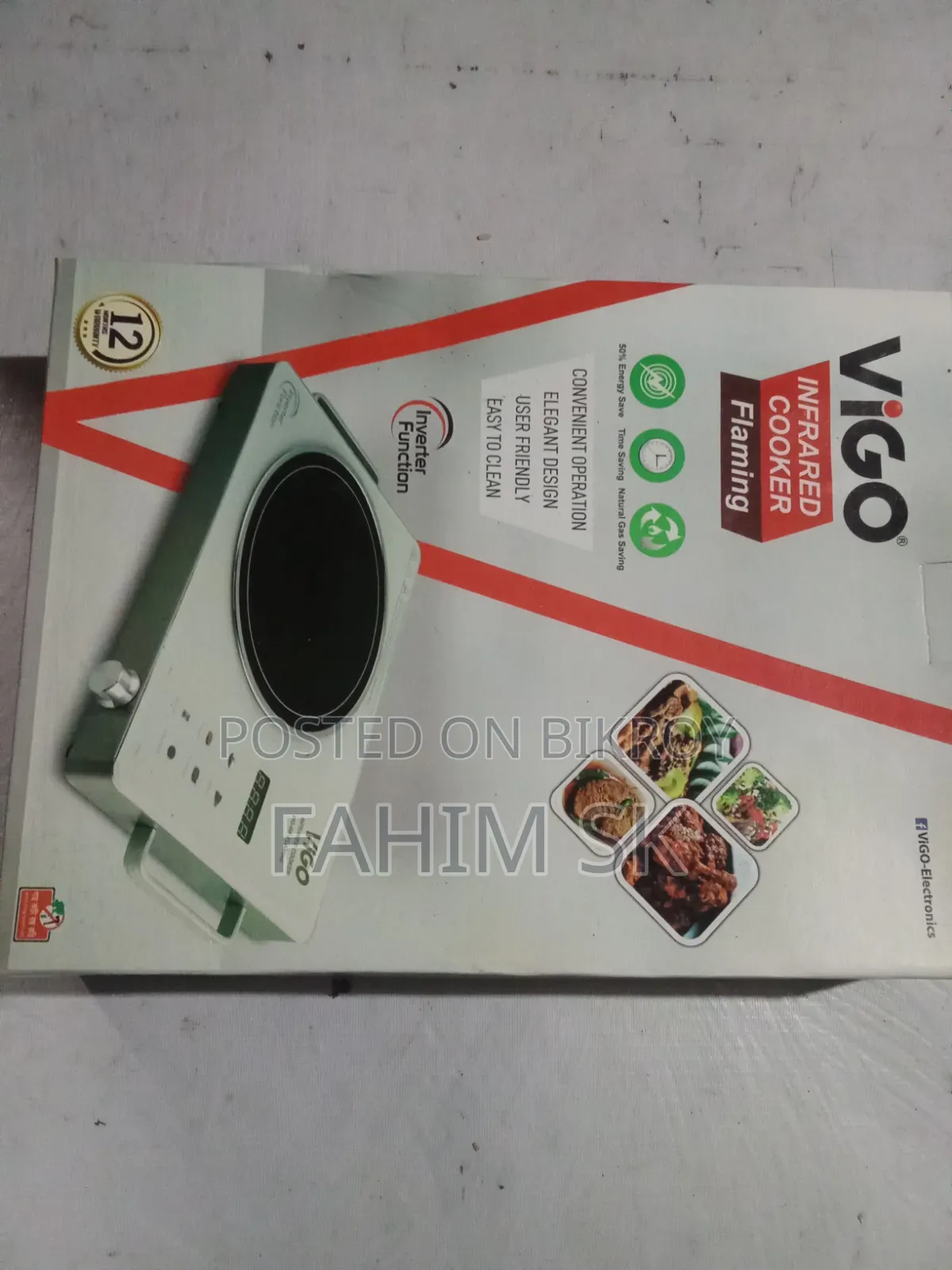 ব্র্যান্ড নিউ এবং অব্যবহৃত Vigo ইন্ডাকশন চুলা