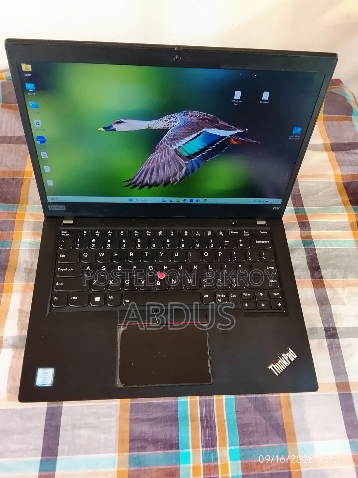 Laptop Lenovo ThinkPad X390 8GB Intel Core i7 SSD 256GB