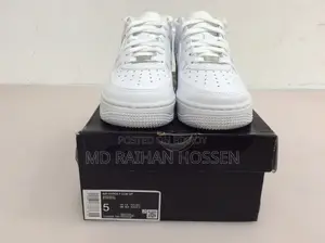 Nike Air Force 1 Low X Supreme Box Logo White – Size 5 – Brand New