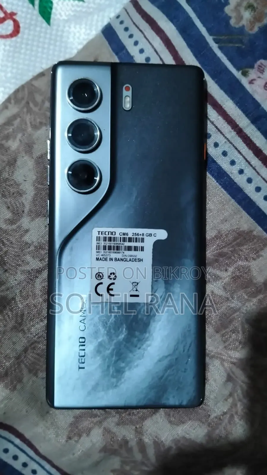 Tecno Camon 40 Pro 4G 256 GB Black