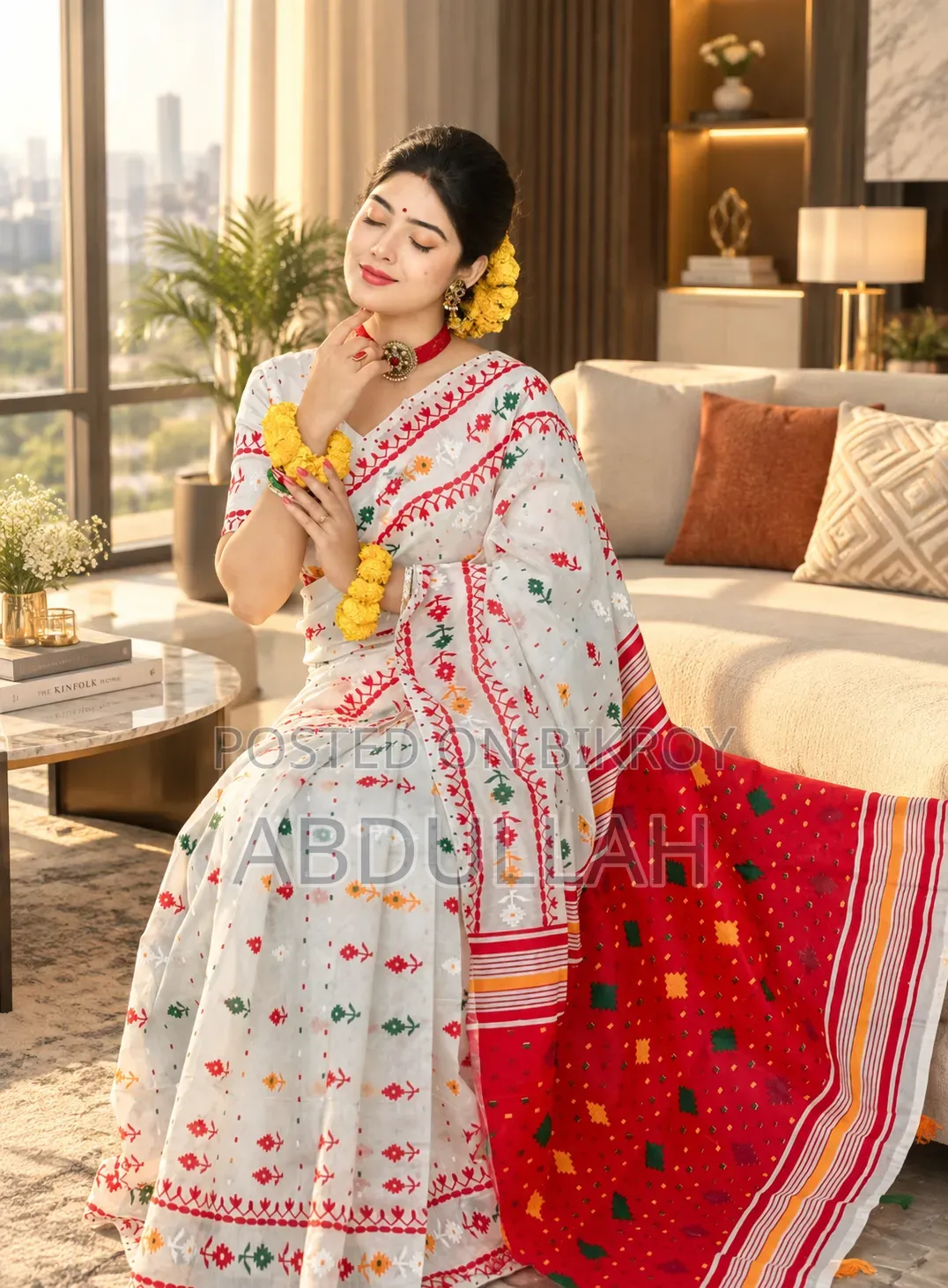 Special Puja Collection
Half Silk Block Print Saree
