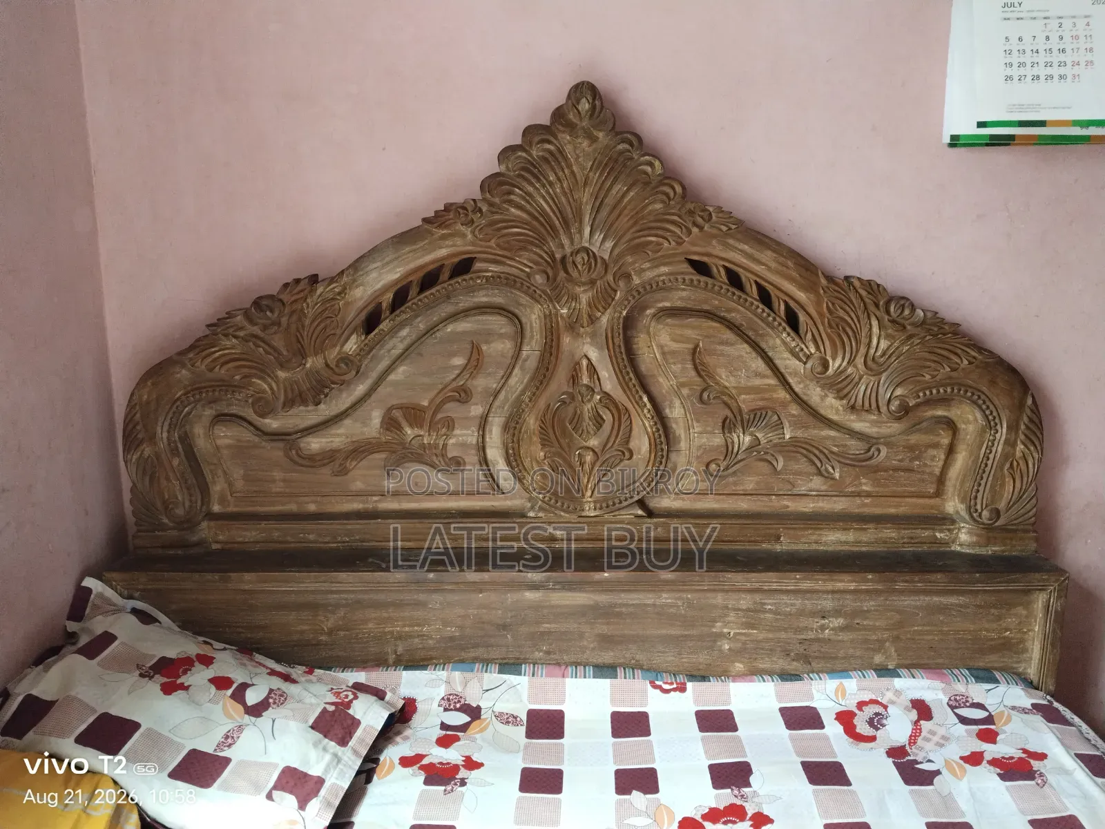 Chittagong Teak Wood Bed