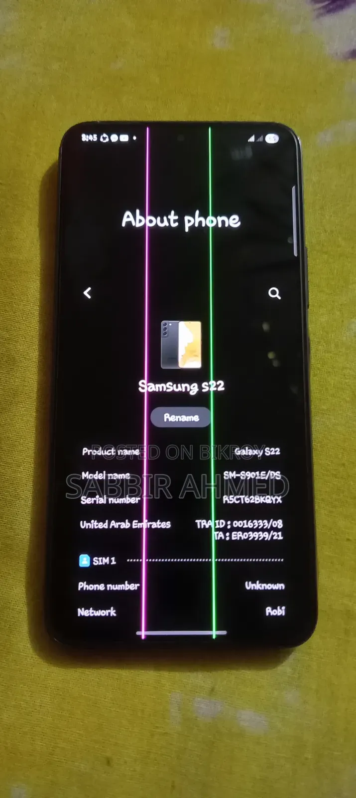 Samsung Galaxy S22 5G 128 GB Black
