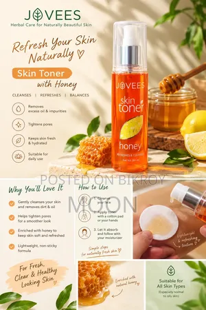 Jovees Honey Skin Toner 200ml – New