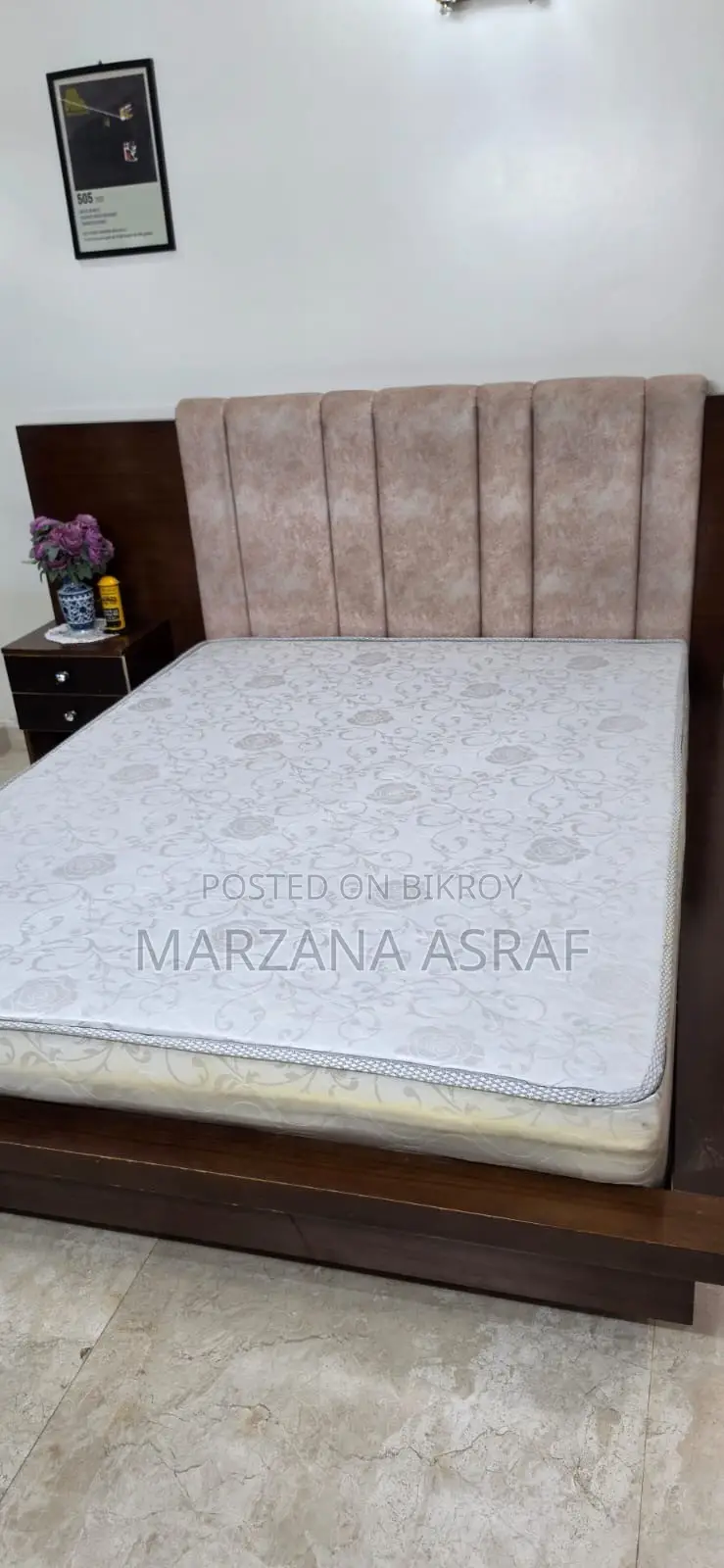 Bed Frame and Comes With Mattress Attached With the Bed Frame
